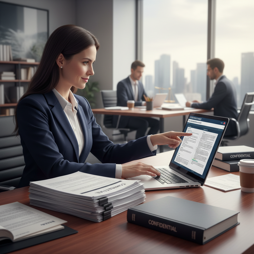 Corporate solicitor using AI to speed up due diligence review