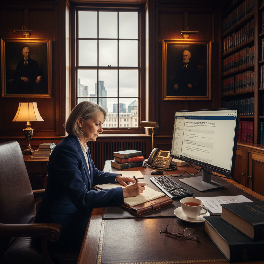 Managing partner drafting an AI acceptable use policy