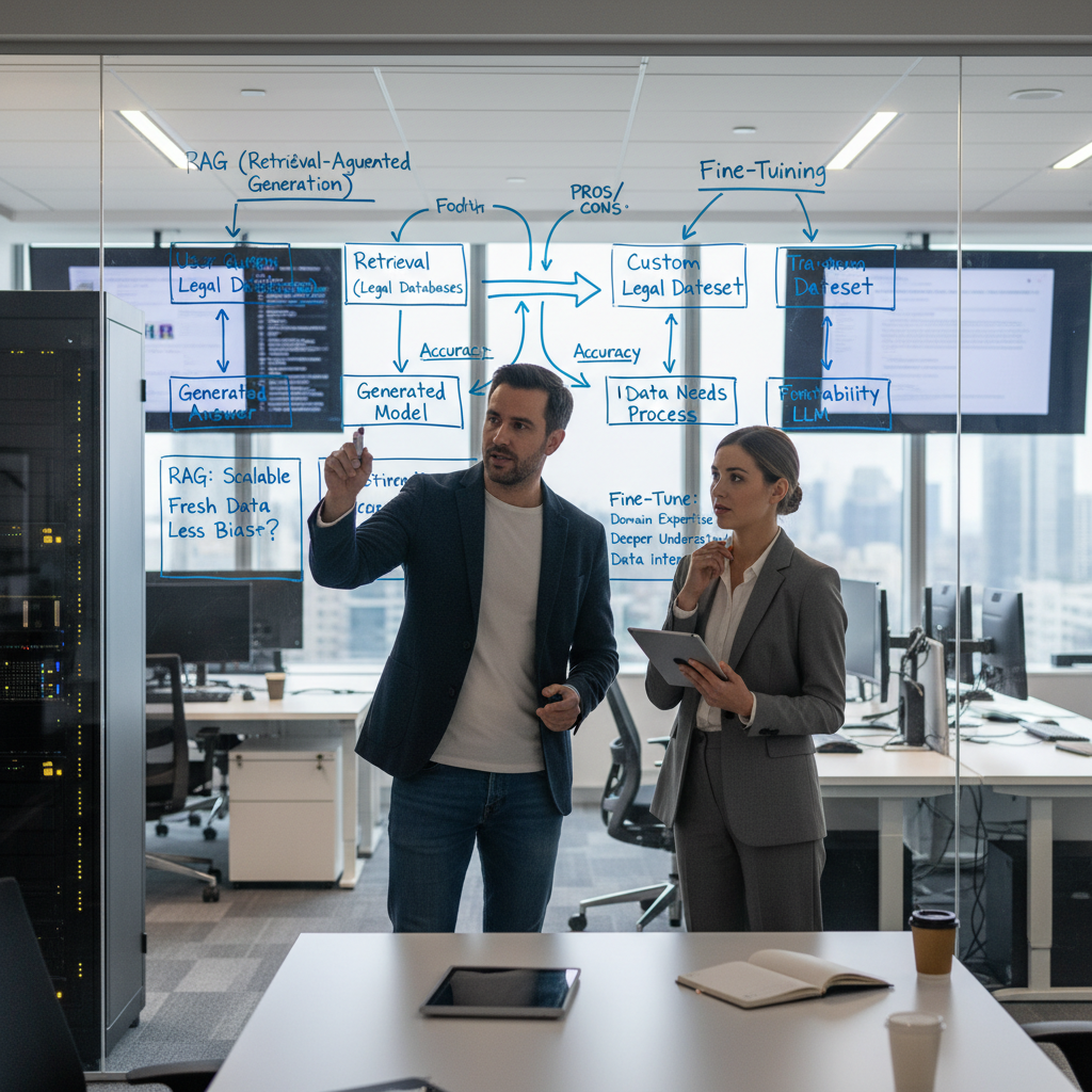 Comparing RAG versus fine-tuning AI approaches for law firms